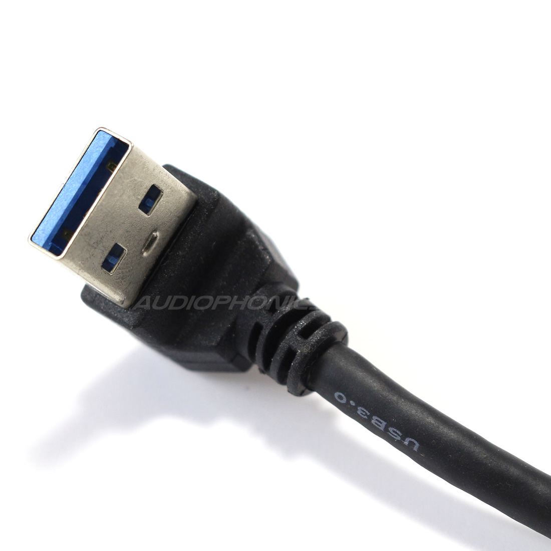 Câble USB 3.0 USBA mâle coudé vers Micro USB 3 type B mâle 20cm